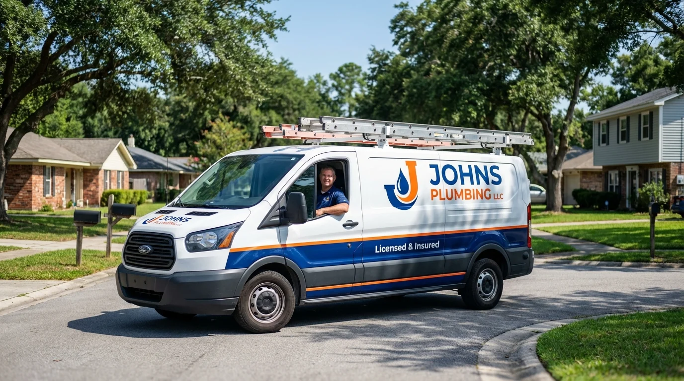 Johns Plumbing LLC service van in Bremerton, WA